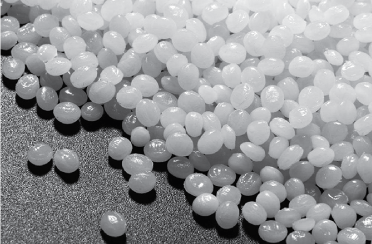 Photo de granules plastique biodégradables